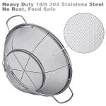 3 Pack Stainless Steel Colander Set with Handles