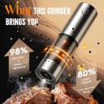 Rechargeable Electric Salt and Pepper Grinder Set