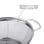 3 Pack Stainless Steel Colander Set with Handles