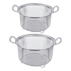 Tiawudi Stainless Steel Kitchen Strainers, 2-Pack
