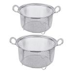 Tiawudi Stainless Steel Kitchen Strainers, 2-Pack
