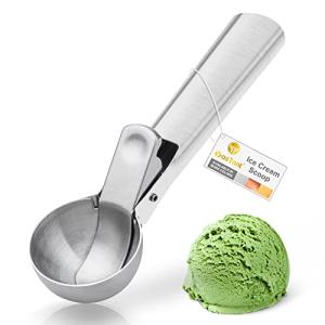 YasTant Stainless Steel Ice Cream Scoop with Trigger