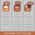 Demigo Acacia Wood Salt Cellar with Swivel Cover