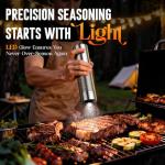 Rechargeable Electric Salt and Pepper Grinder Set