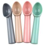 Set of 4 Durable Plastic Ice Cream Spoons