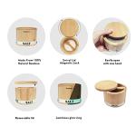 Bamboo Salt Box with Swivel Lid and Spoon