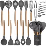 17-Piece Silicone Kitchen Utensils Set with Holder