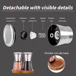 Salt and Pepper Grinder Set with Wooden Tray