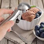 YasTant Stainless Steel Ice Cream Scoop with Trigger