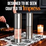 Rechargeable Electric Salt and Pepper Grinder Set