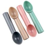 Set of 4 Durable Plastic Ice Cream Spoons