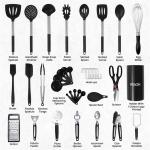40-Piece Heat-Resistant Silicone Cooking Utensils Set