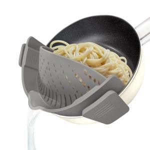 YEVIOR Clip-On Silicone Strainer for Pots