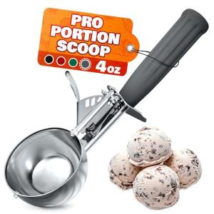 Stainless Steel Trigger Ice Cream Scoop 4oz
