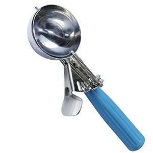 Stainless Steel Ice Cream Scoop Set with Blue Handle