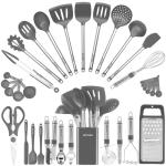 Silicone Kitchen Utensil Set with 33 Gadgets
