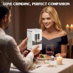 Electric Salt and Pepper Grinder Set, 2 Pack