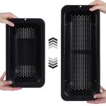 Blue Ginkgo Over Sink Colander Strainer Basket