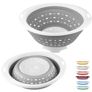 QiMH Collapsible 5 Quart Colander and Strainer