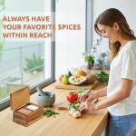 Demigo Acacia Wood Salt Cellar with Lid