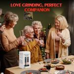 Electric Salt and Pepper Grinder Set, 2 Pack