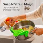 Kitchen Gizmo Snap N' Strain Silicone Colander