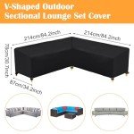 Waterproof V-Shape Garden Chair Covers - Anti-UV
