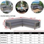Skyour Heavy Duty Weatherproof Garden Sofa Cover