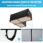 Waterproof V-Shape Garden Sofa Cover with Straps