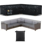 V-Shape Waterproof Garden Furniture Cover - Black