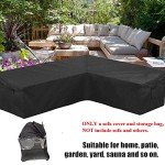 Skyour Heavy Duty Weatherproof Garden Sofa Cover