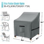 Waterproof Garden Chair Covers 2 Pack - Grey
