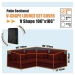 Heavy Duty Waterproof L-Shaped Sofa Cover