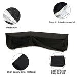 Waterproof V Shape Garden Chair Cover - Black
