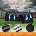 V-Shape Waterproof Garden Furniture Cover - Black