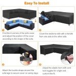 V-Shape Waterproof Garden Furniture Cover - Black