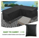 Waterproof V Shape Garden Chair Cover - Black