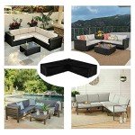 Waterproof V Shape Garden Chair Cover - Black