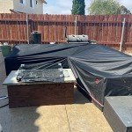 V-Shape Waterproof Garden Sofa Cover - Black