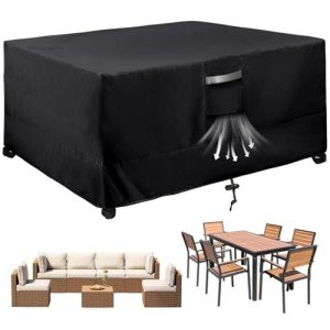 Waterproof Garden Chair Covers - Heavy Duty Black