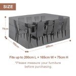 Waterproof Garden Chair Covers - Heavy Duty Black