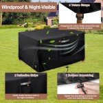 Waterproof Garden Chair Covers - Heavy Duty Black