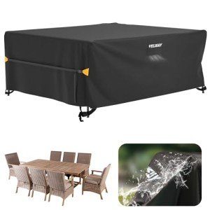 Large Waterproof Garden Chair Covers - Black