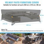 Large Waterproof Garden Chair Covers - Black