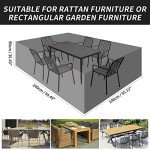 Large Waterproof Garden Chair Covers - Black