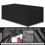 Large Waterproof Garden Chair Covers - Black