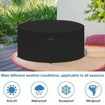 VANSHEIM Waterproof Round Covers for Garden Furniture