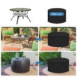 VANSHEIM Waterproof Round Covers for Garden Furniture