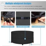 Durable Round Garden Furniture Cover - 135x80CM