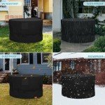 Durable Round Garden Furniture Cover - 135x80CM
